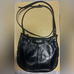 Coach Black Leather Shoulder Bag